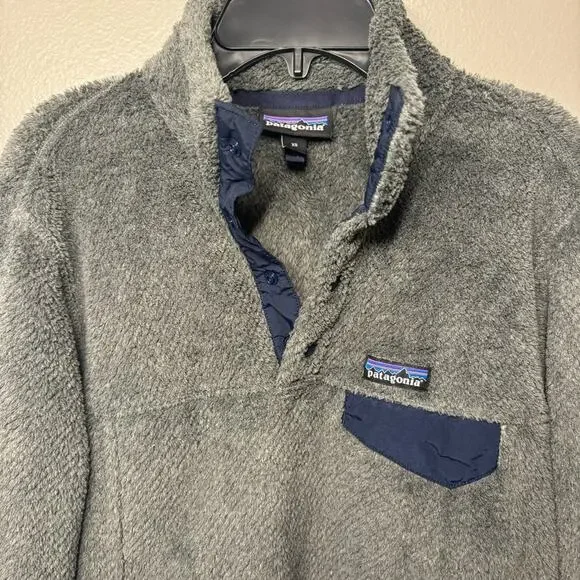 PATAGONIA Worn Wear Women’s Re-Tool Snap-T Pullover Winter Jacket Gray Size XS - Picture 3 of 6